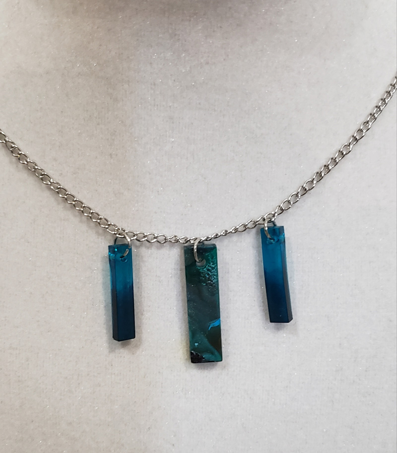 Blue Sea Necklace (Resin)
